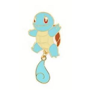 Squirtle Pokémon Dangling Tail Anime Enamel Pin JOH